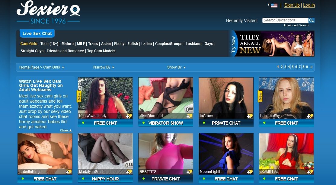 Homepage of Sexier